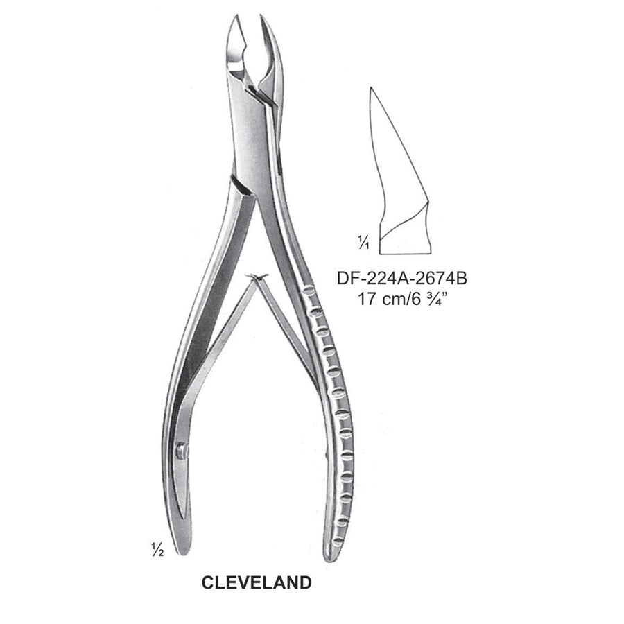 Cleveland Bone Cutting Forceps 17cm (DF-224A-2674B) by Dr. Frigz