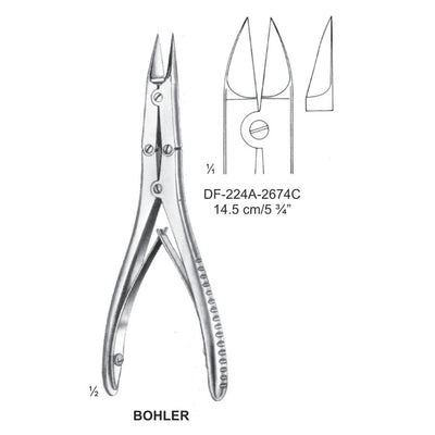Bohler Bone Cutting Forceps 14.5cm (DF-224A-2674C) by Dr. Frigz