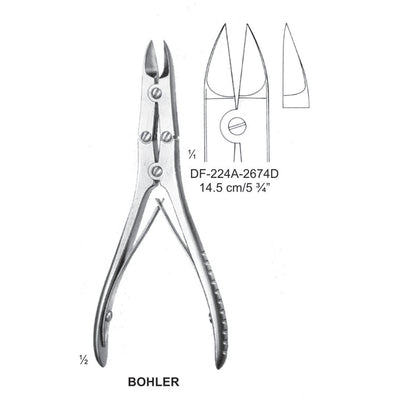 Bohler Bone Cutting Forceps 14.5cm  (DF-224A-2674D) by Dr. Frigz