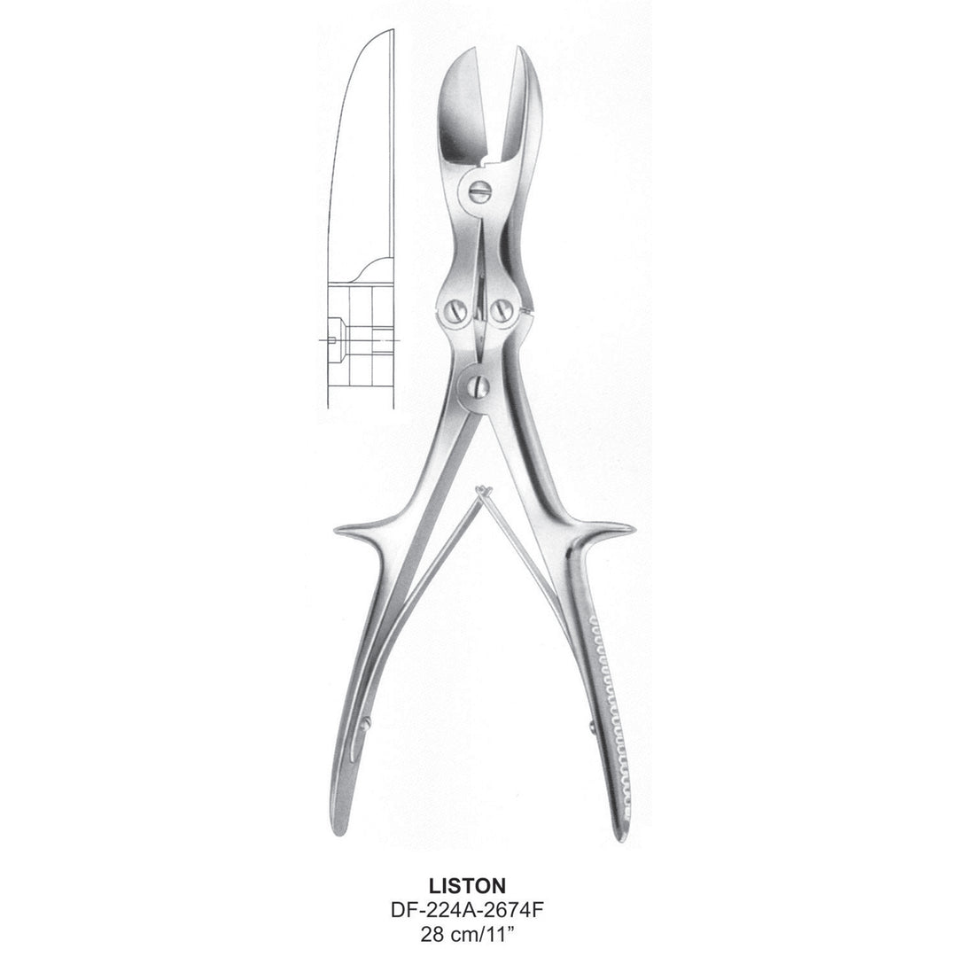 Liston Bone Cutting Forceps 28cm , Straight (DF-224A-2674F) by Dr. Frigz