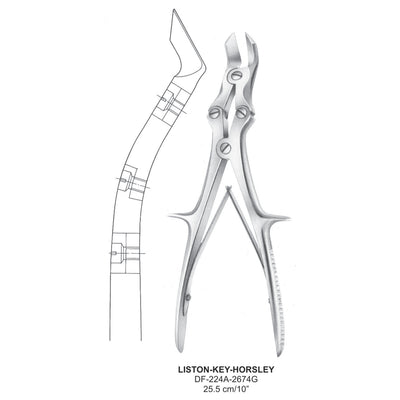 Liston-Key-Horsley Bone Cutting Forceps 25.5cm (DF-224A-2674G) by Dr. Frigz