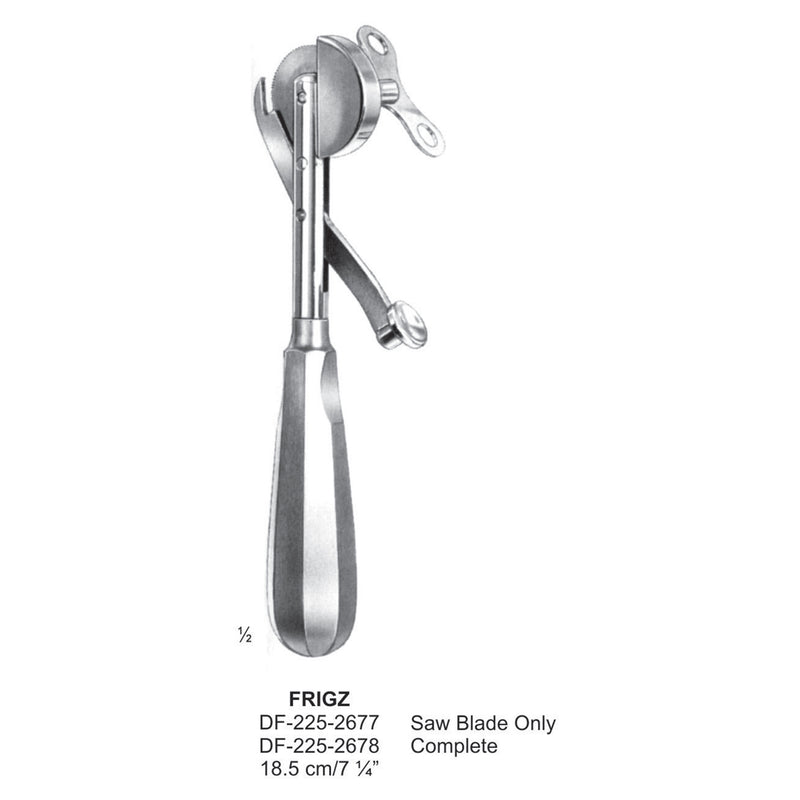 Frigz Finger Ring Saw , 18.5Cm, Complete  (DF-225-2678) by Dr. Frigz