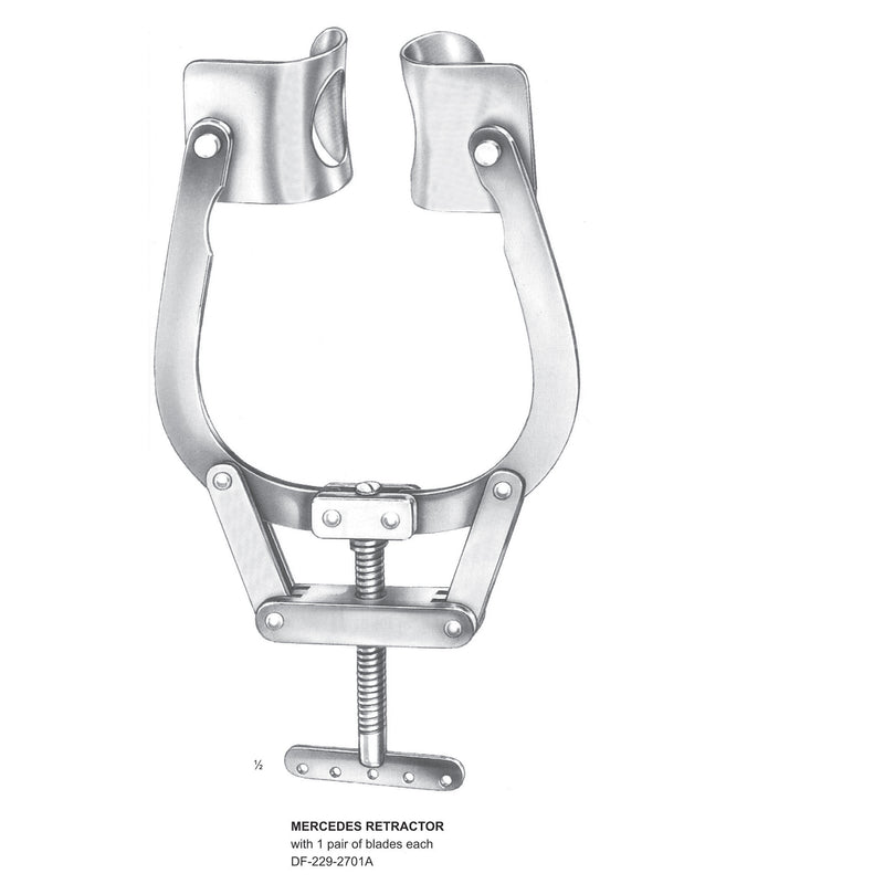 Mercedes Retractors Set With 1 Pair Of Blades Each (DF-229-2701A) by Dr. Frigz