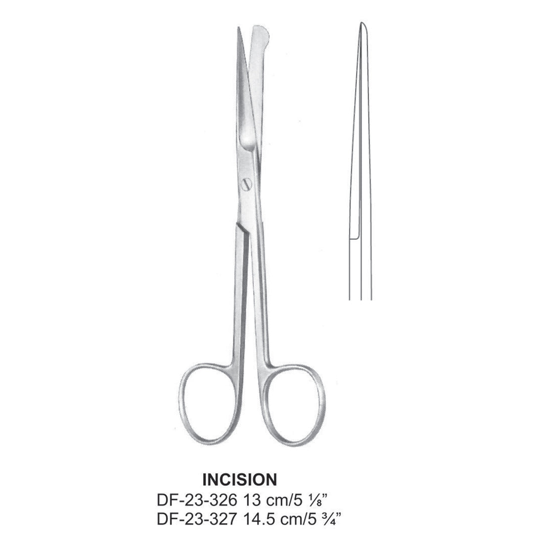 Incision Operating Scissor, 14.5cm  (DF-23-327) by Dr. Frigz