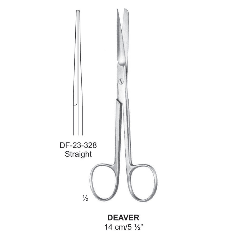 Deaver Operating Scissor, Straight, Sharp-Blunt, 14cm  (DF-23-328) by Dr. Frigz