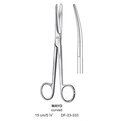 Mayo Operating Scissor, Curved, Blunt-Blunt, 15cm  (DF-23-333) by Dr. Frigz