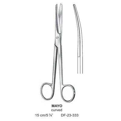 Mayo Operating Scissor, Curved, Blunt-Blunt, 15cm  (DF-23-333)