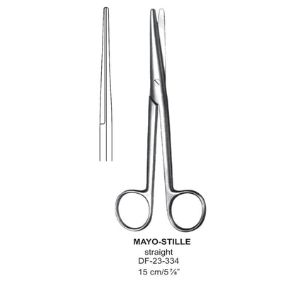 Mayo-Stille Operating Scissor, Straight, Blunt-Blunt, 15cm  (DF-23-334) by Dr. Frigz