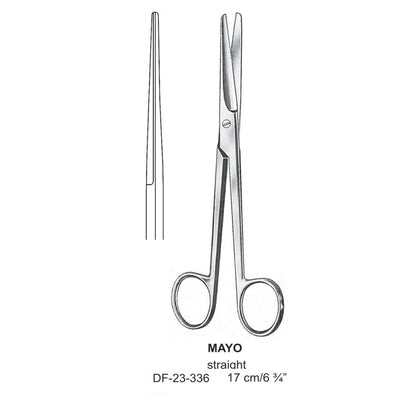 Mayo Operating Scissor, Straight, Blunt-Blunt, 17cm  (DF-23-336)