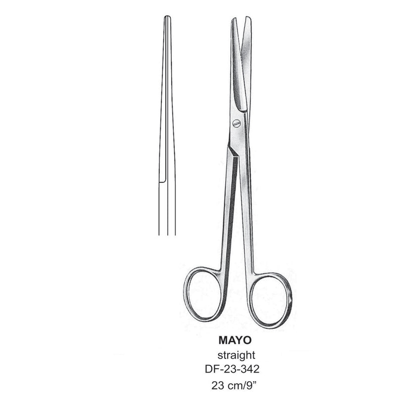 Mayo Operating Scissor, Straight,17cm  (DF-23-342) by Dr. Frigz