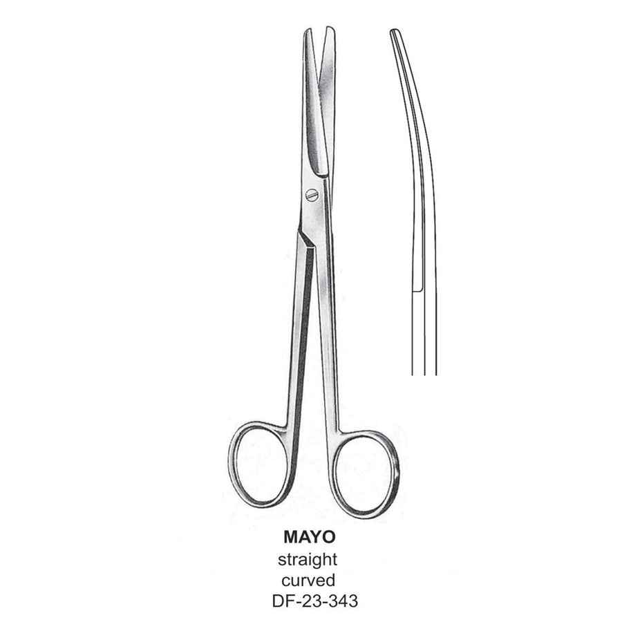 Mayo Operating Scissor, Curved,17cm  (DF-23-343) by Dr. Frigz