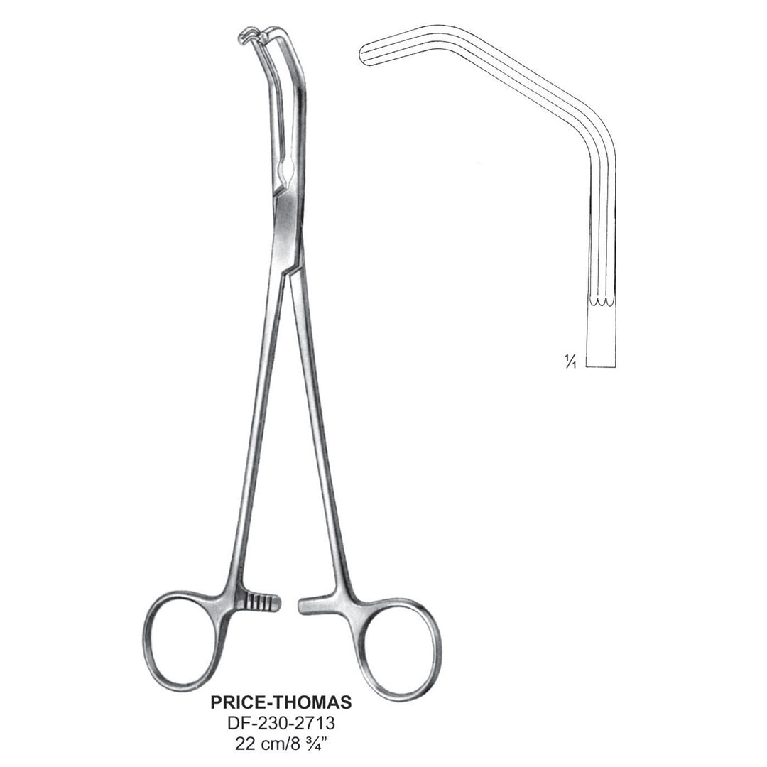 Price-Thomas Bronchus Clamps, 22cm  (DF-230-2713) by Dr. Frigz