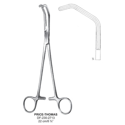Price-Thomas Bronchus Clamps, 22cm  (DF-230-2713) by Dr. Frigz