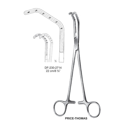 Price-Thomas Bronchus Clamps, 22cm  (DF-230-2714) by Dr. Frigz