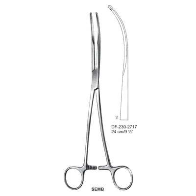Semb Bronchus Clamps, 24Cm, Angled (DF-230-2717) by Dr. Frigz