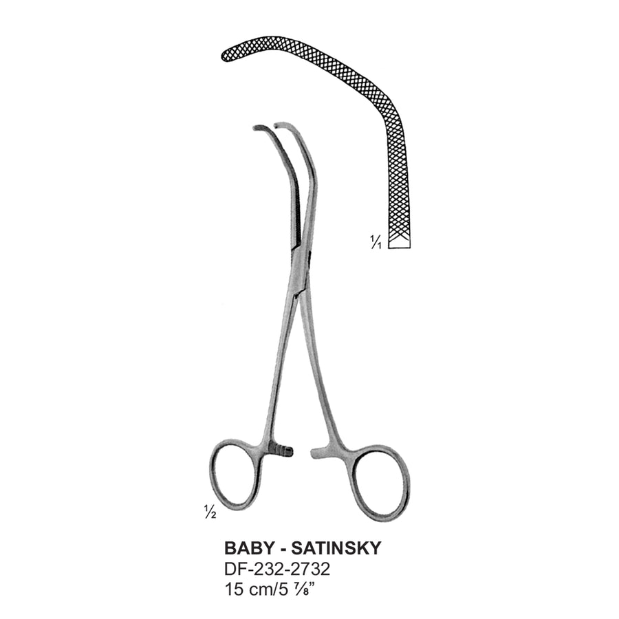 Baby-Stainsky Blood Vessel Clamps, 15cm  (DF-232-2732) by Dr. Frigz