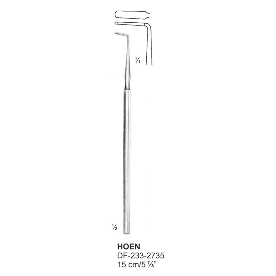 Hoen Dura Dissector, 15Cm, Angled (DF-233-2735) by Dr. Frigz