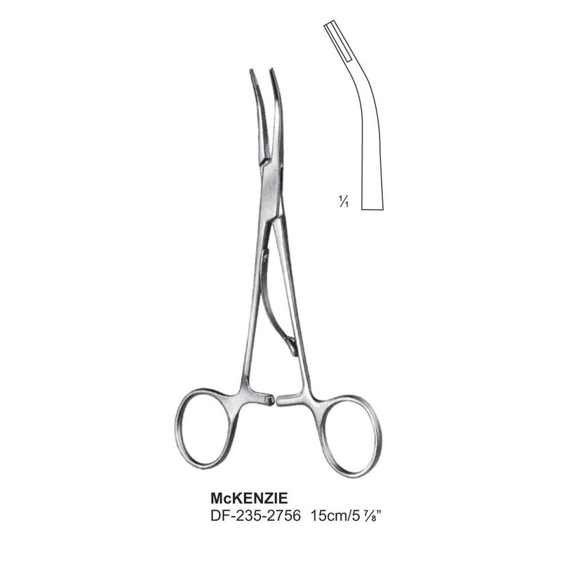 Mckenzie Clip Applying Forceps, 15cm  (DF-235-2756) by Dr. Frigz
