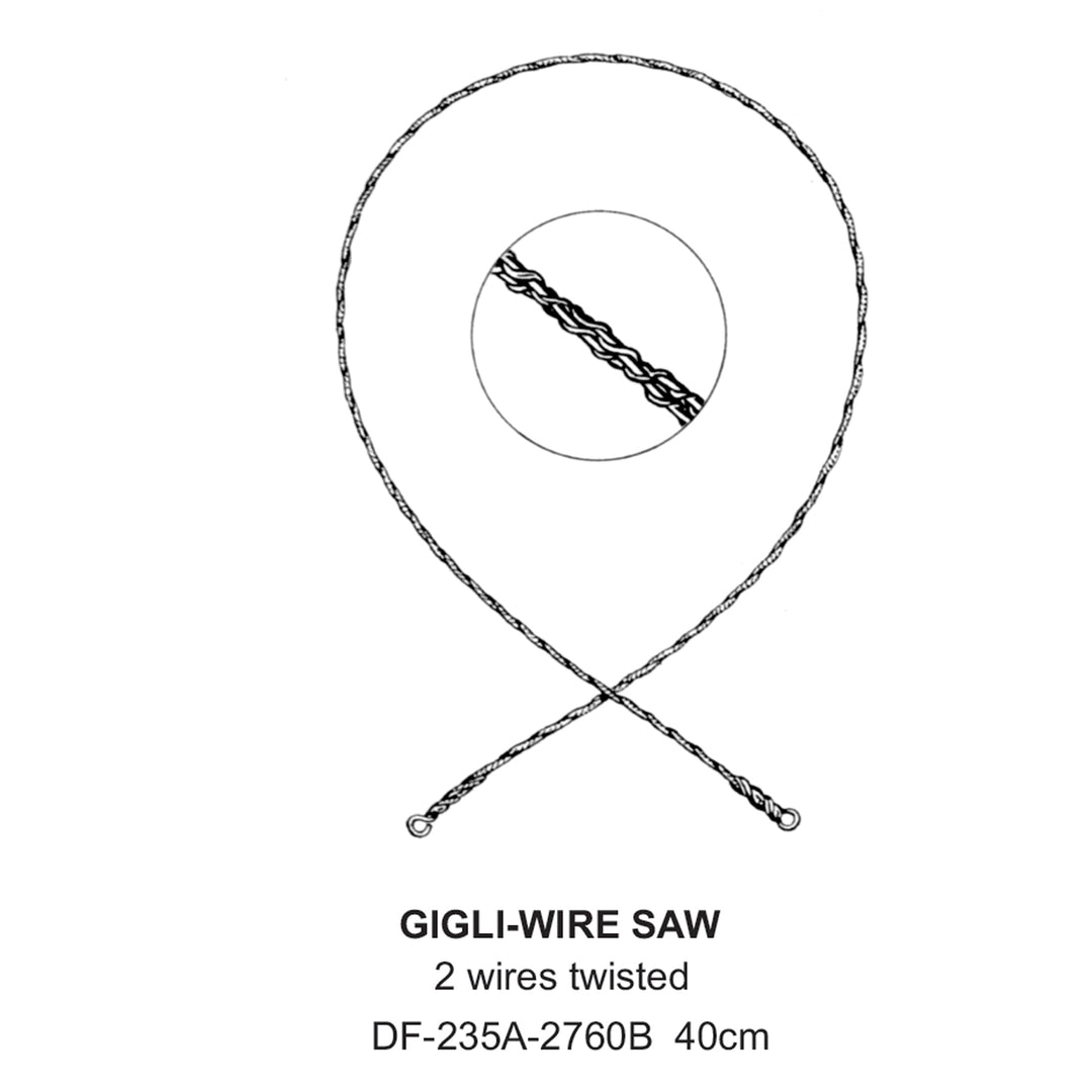 Gigli-Wire Saw, 2 Wire Twisted, 40cm  (DF-235A-2760B) by Dr. Frigz
