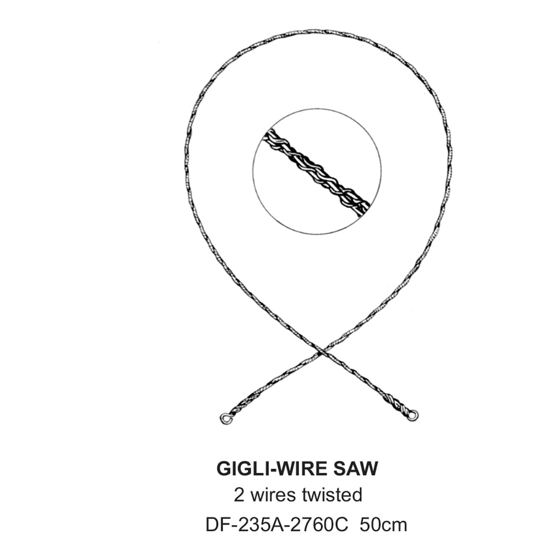 Gigli-Wire Saw, 2 Wire Twisted, 50cm  (DF-235A-2760C) by Dr. Frigz
