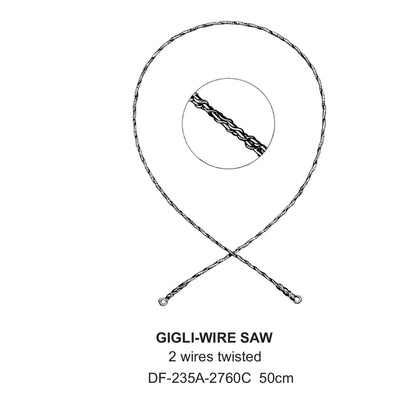 Gigli-Wire Saw, 2 Wire Twisted, 50cm  (DF-235A-2760C)