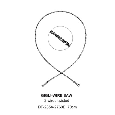 Gigli-Wire Saw, 2 Wire Twisted, 70cm  (DF-235A-2760E)