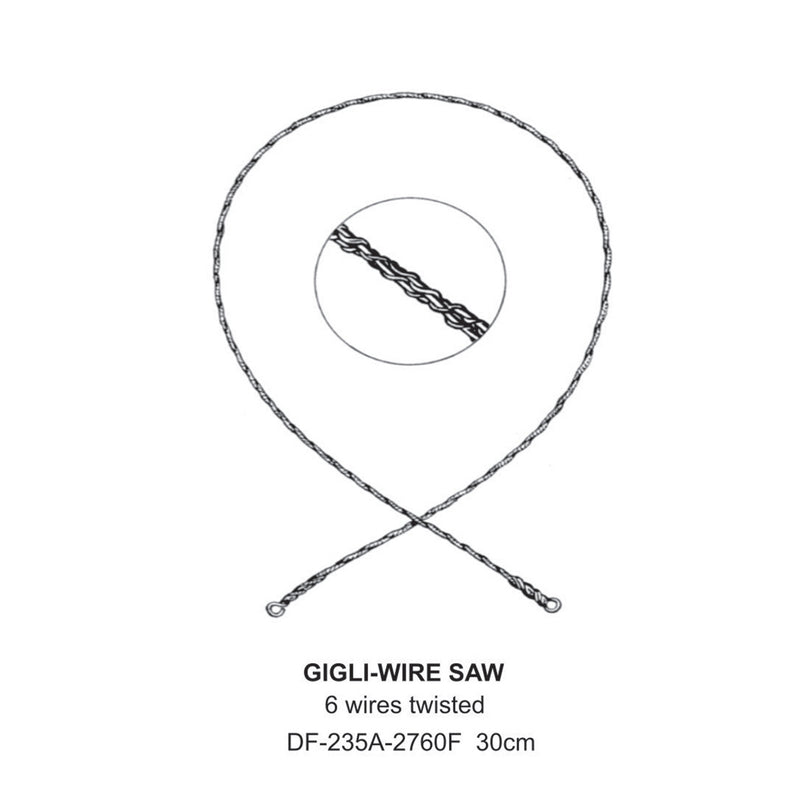Gigli-Wire Saw, 6 Wire Twisted, 30cm (DF-235A-2760F) by Dr. Frigz