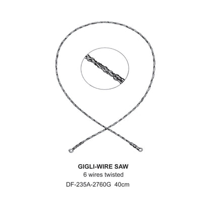 Gigli-Wire Saw, 6 Wire Twisted, 40cm (DF-235A-2760G) by Dr. Frigz