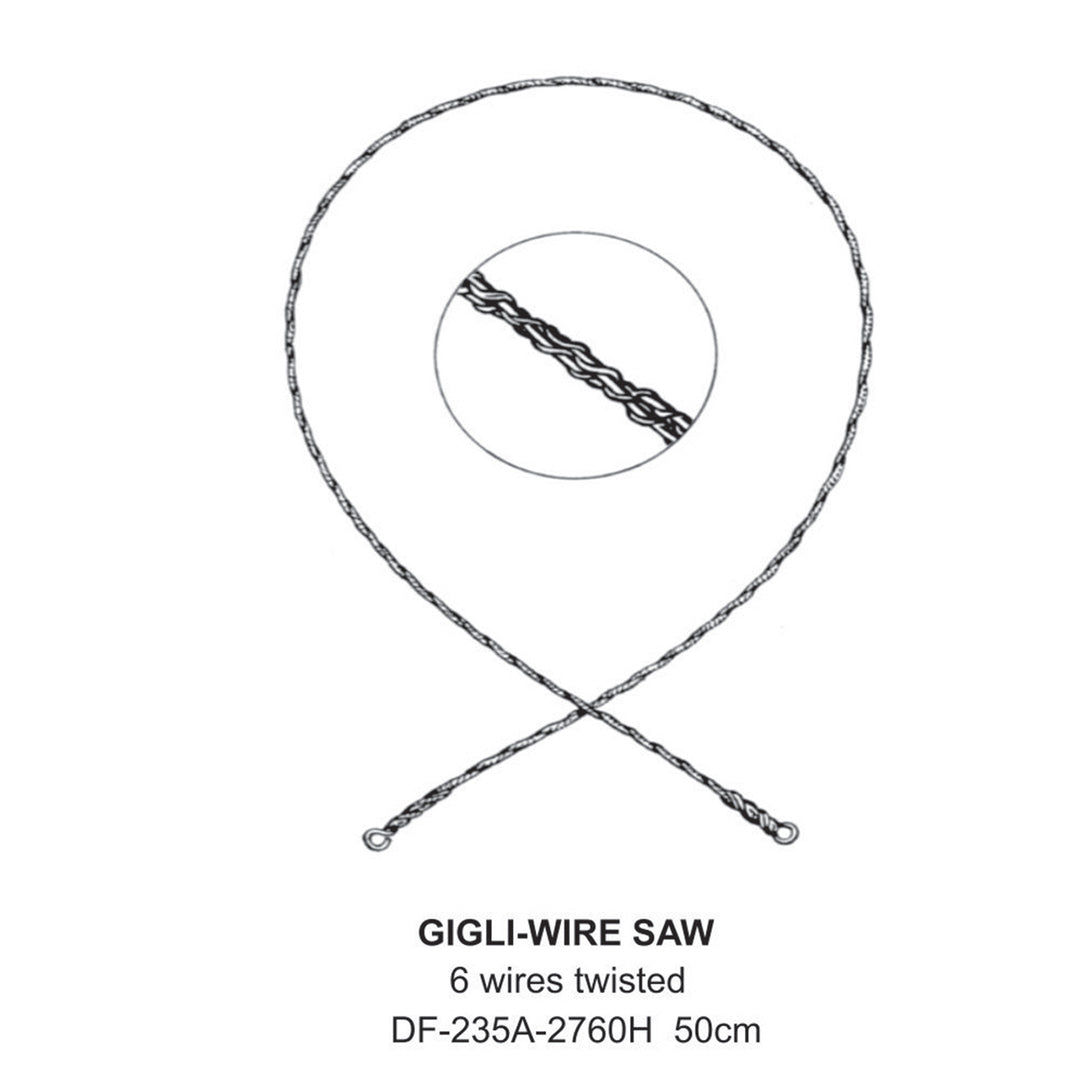 Gigli-Wire Saw, 6 Wire Twisted, 50cm (DF-235A-2760H) by Dr. Frigz