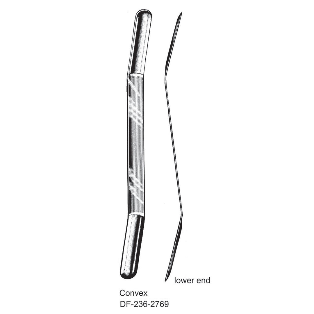 Olivecrona Brain Spatulas, 11+13mm , Lower End, Convex, 18cm (DF-236-2769) by Dr. Frigz