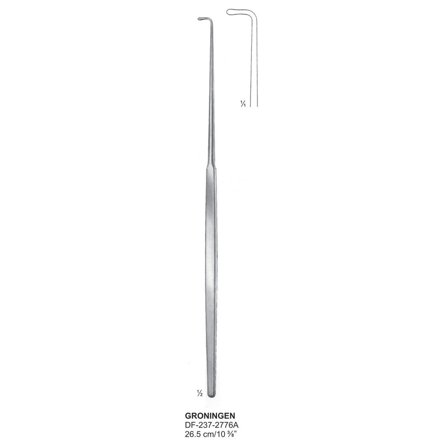 Groningen Nerve Hook Angled 26.5 cm (DF-237-2776A) by Dr. Frigz