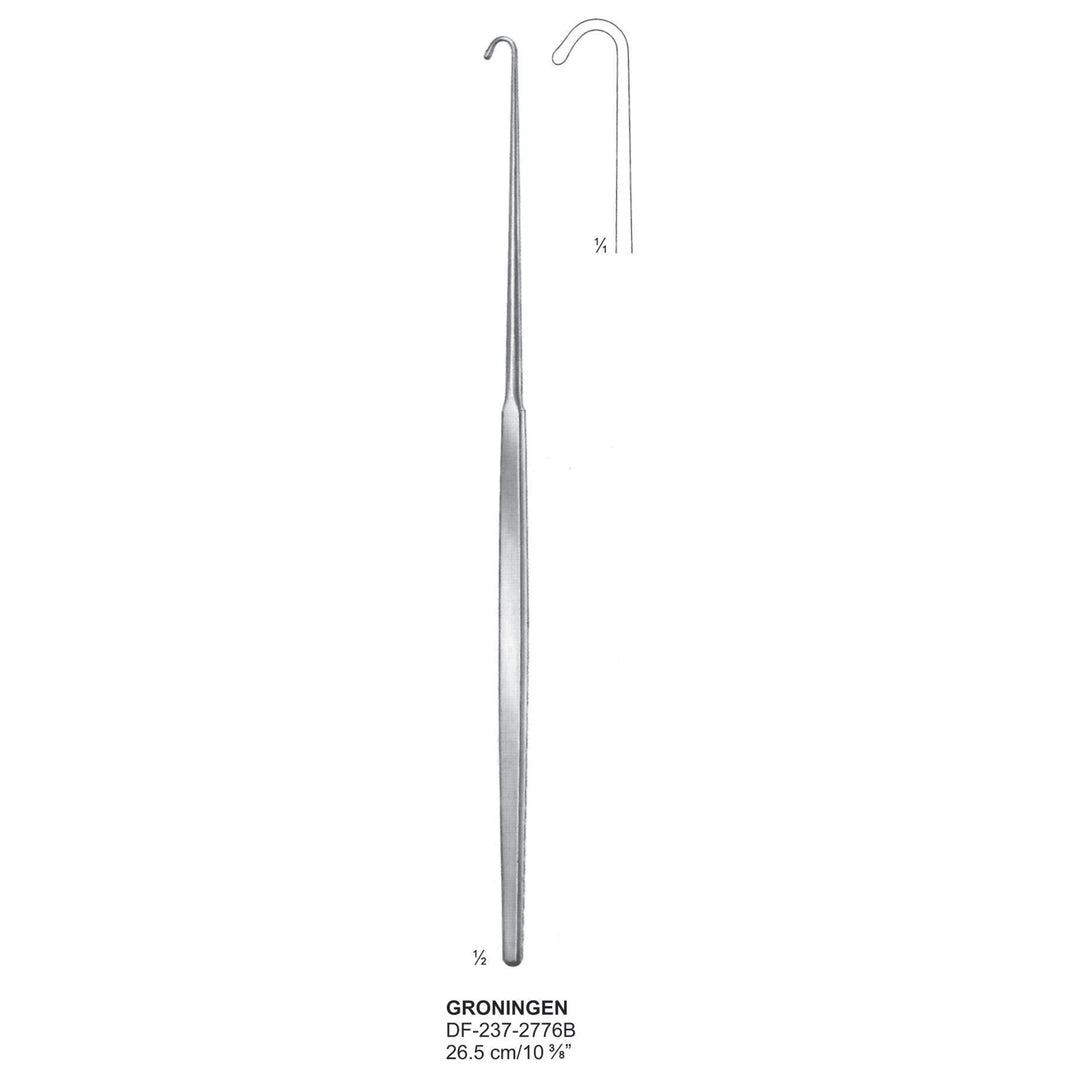 Groningen Nerve Hook Curved 26.5 cm (DF-237-2776B) by Dr. Frigz