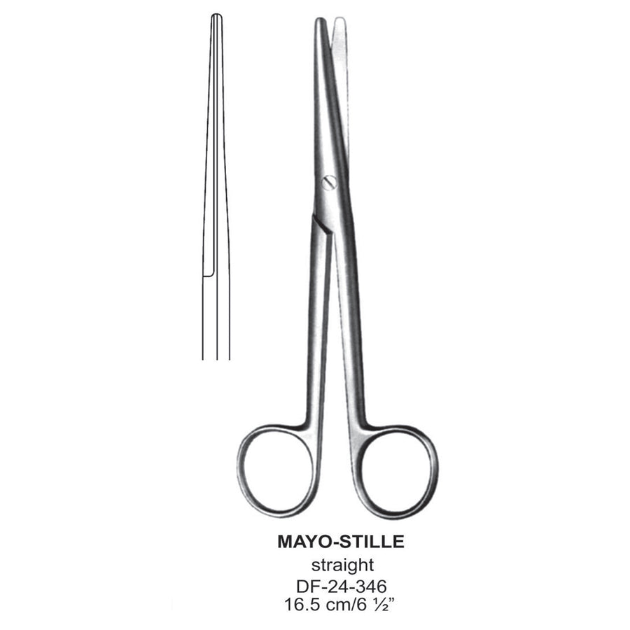 Mayo - Stille Operating Scissors, Str, 16.5Cm  (Df-24-346) by Raymed