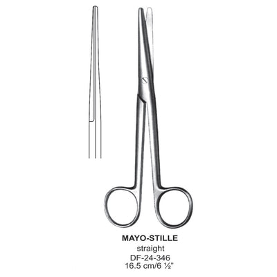 Mayo - Stille Operating Scissors, Straight, 16.5cm (DF-24-346)