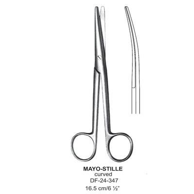 Mayo - Stille Operating Scissors, Curved, 16.5cm (DF-24-347)