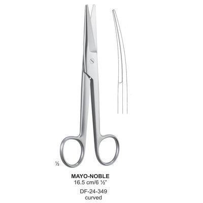 Mayo-Noble Operating Scissor, Curved, Blunt-Blunt, 16.5cm  (DF-24-349)