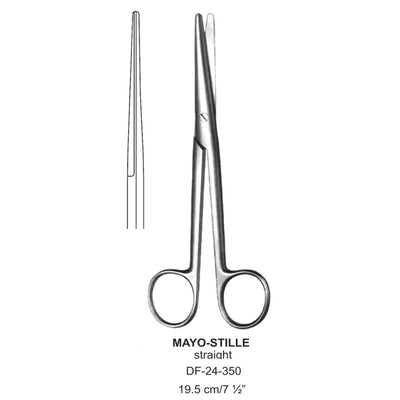 Mayo-Stille Operating Scissor, Straight, Blunt-Blunt, 19.5cm  (DF-24-350)