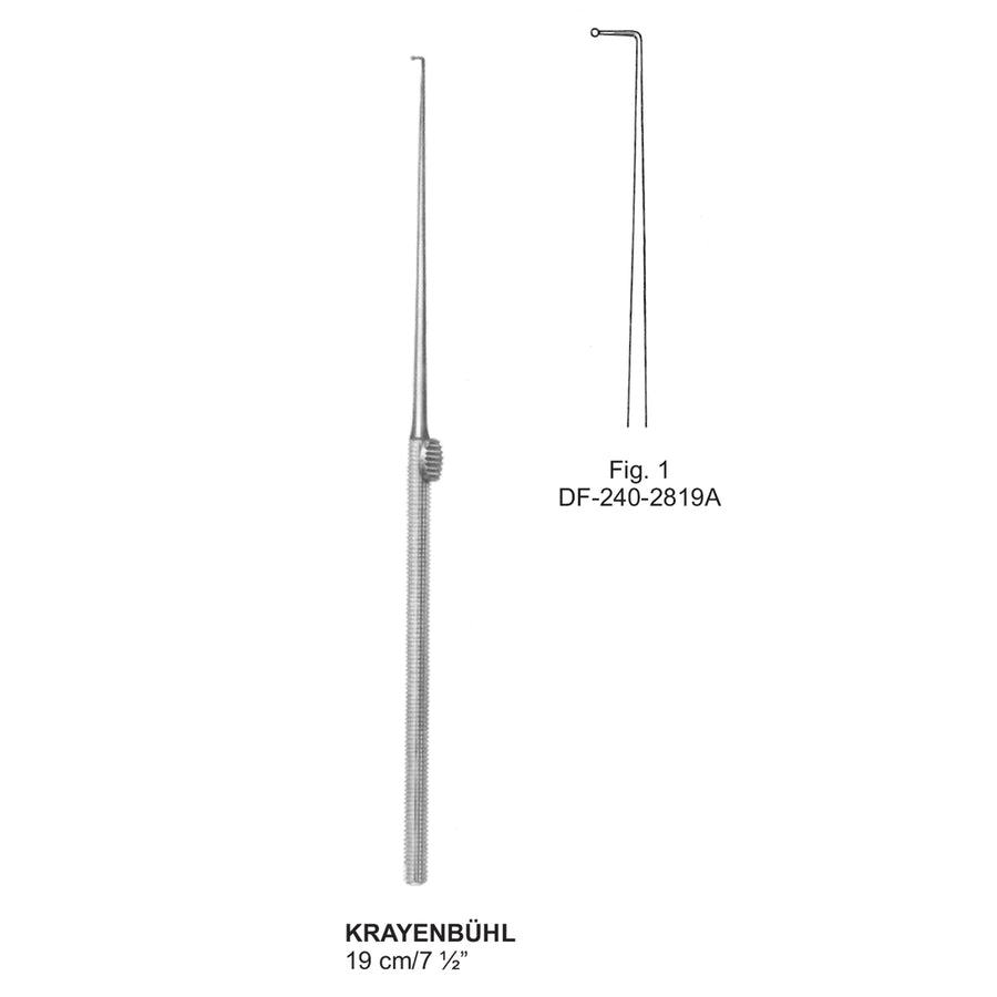 Krayenbuhl Nerve Hook Fig-1, 19cm (DF-240-2819A) by Dr. Frigz