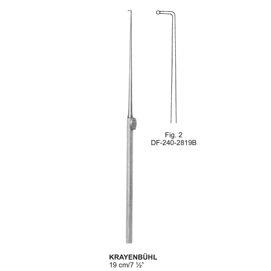 Krayenbuhl Nerve Hook Fig-2, 19 cm (DF-240-2819B) by Dr. Frigz