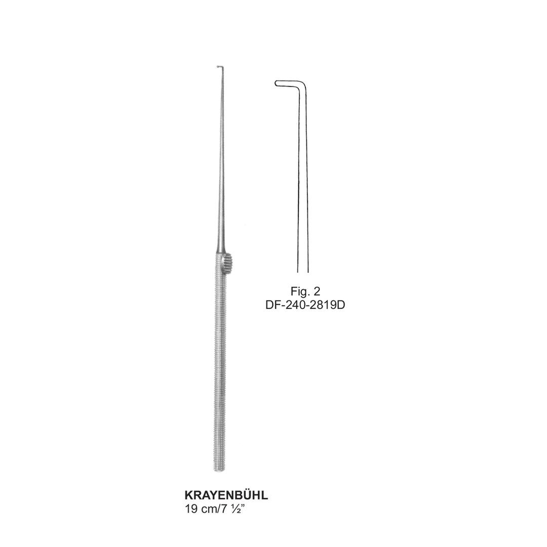 Krayenbuhl Nerve Hook Fig-2, 19 cm (DF-240-2819D) by Dr. Frigz