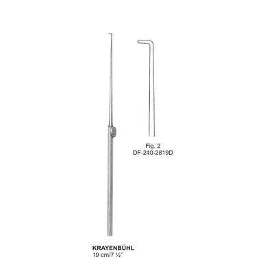 Krayenbuhl Nerve Hook Fig-2, 19 cm (DF-240-2819D) by Dr. Frigz