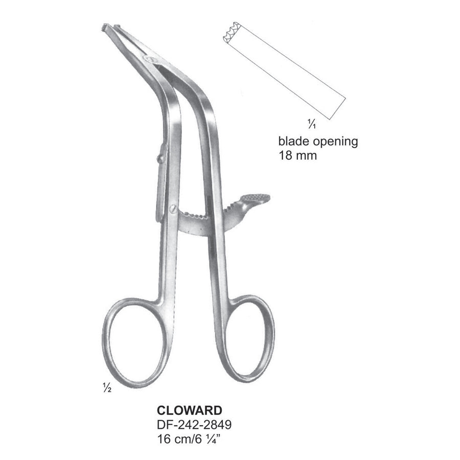 Cloward Lamina Spreader 16Cm, Blade Opening 18mm (DF-242-2849) by Dr. Frigz