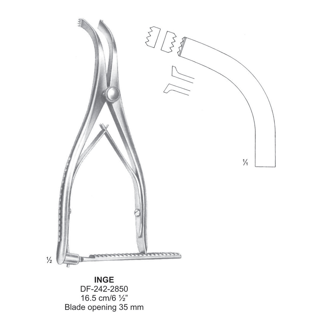 Inge Lamina Spreader 16.5Cm, Blade Opening 35mm (DF-242-2850) by Dr. Frigz