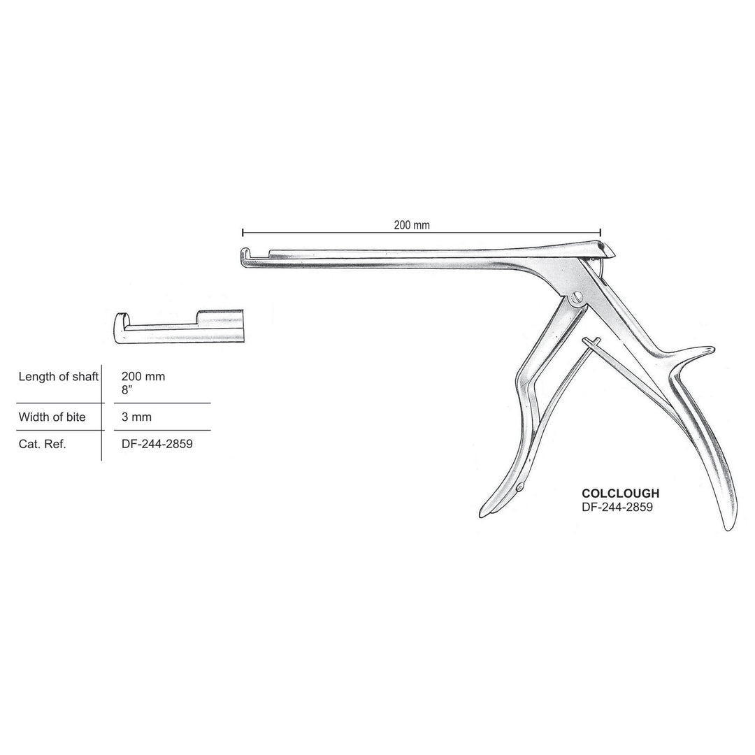 Colclough Laminectomy Punches, Heavy Pattern, Working Length 20Cm, Cutting Upward, Width Of Bite 3mm (DF-244-2859) by Dr. Frigz