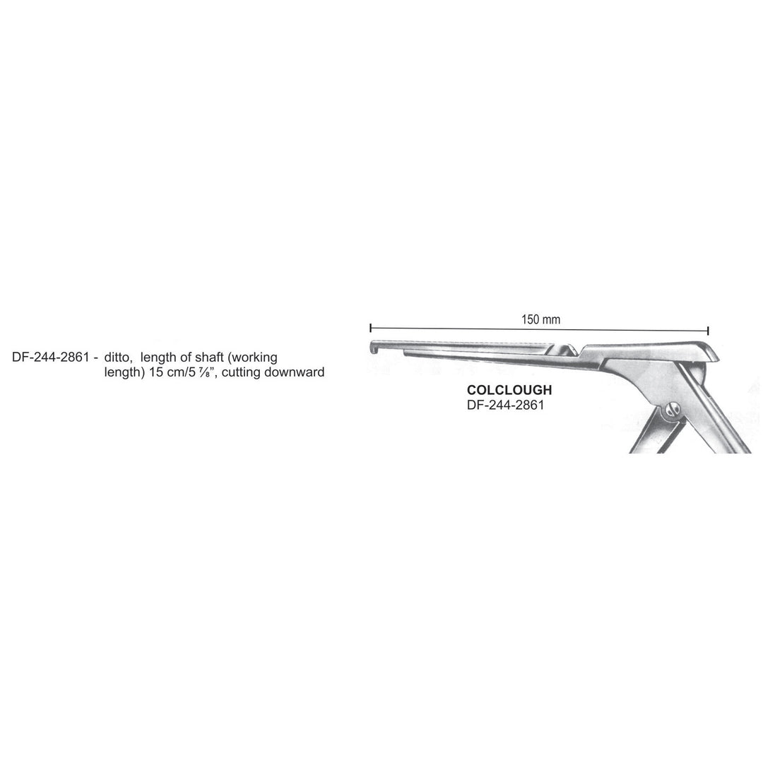 Colclough Laminectomy Punches, Heavy Pattern, Working Length 15Cm, Cutting Downward, Width Of Bite 3mm (DF-244-2861) by Dr. Frigz