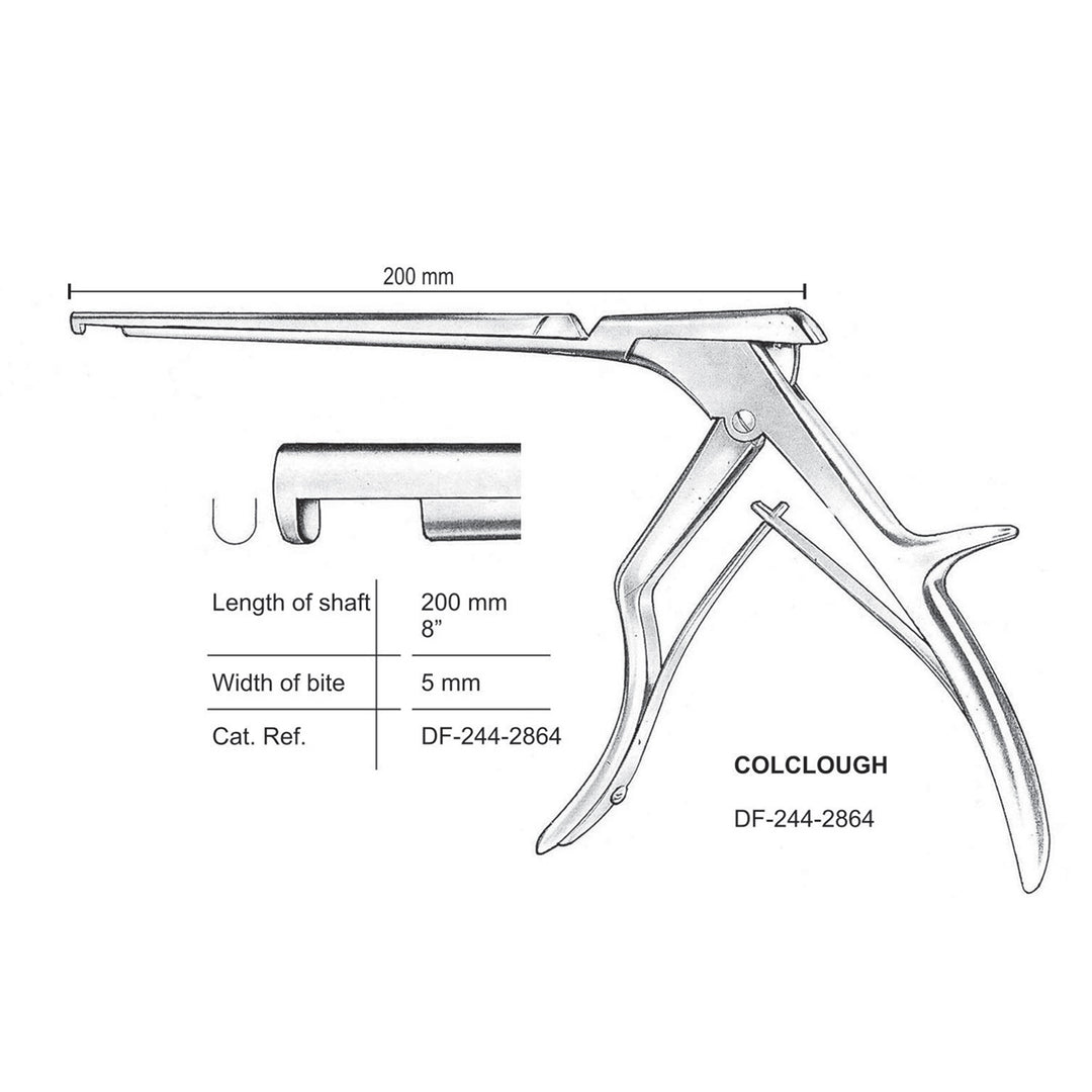 Colclough Laminectomy Punches, Heavy Pattern, Working Length 20Cm, Cutting Downward, Width Of Bite 5mm (DF-244-2864) by Dr. Frigz