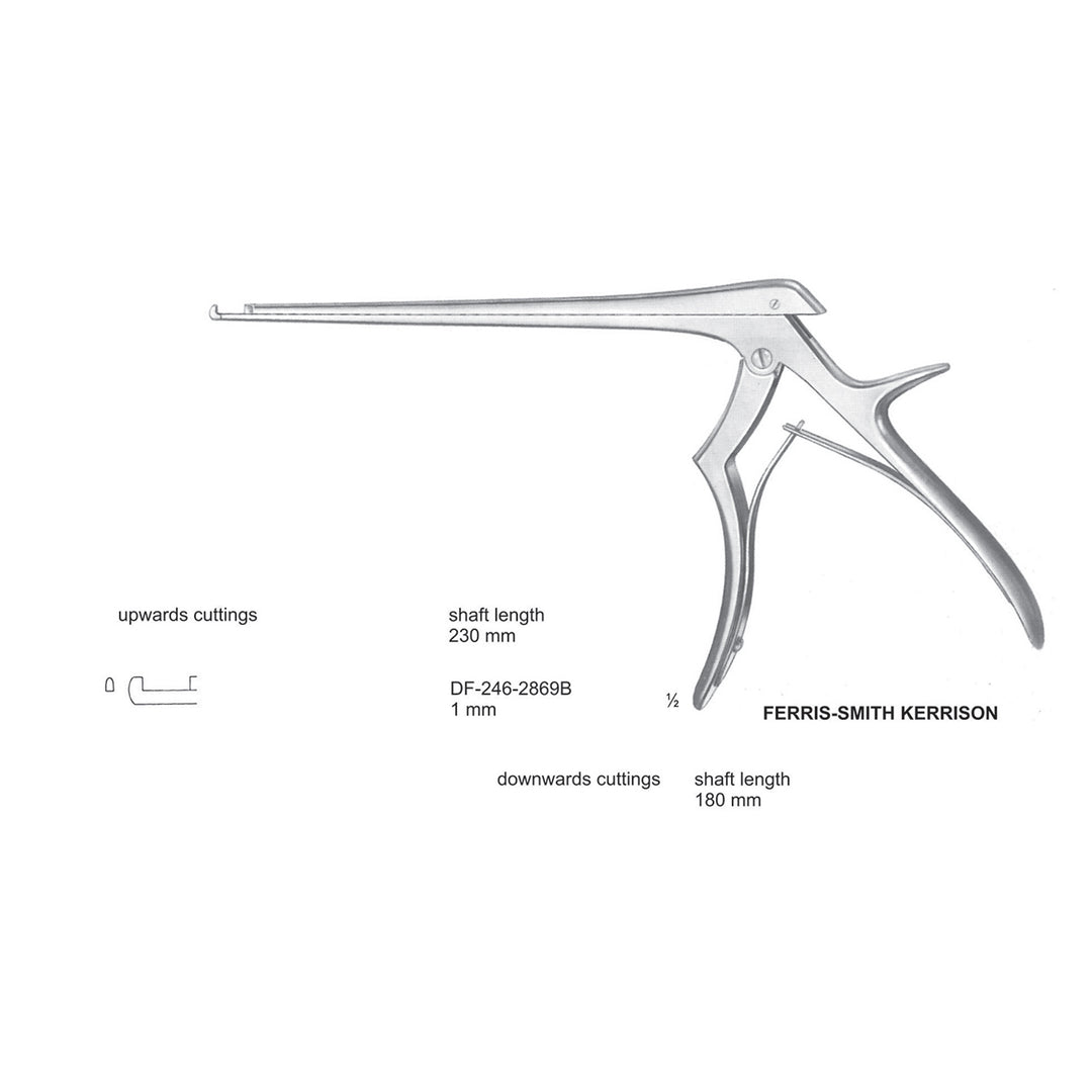 Ferris Smith Kerrison Laminectomy Punches 1mm , Shaft Length 230mm , Upward (DF-246-2869B) by Dr. Frigz