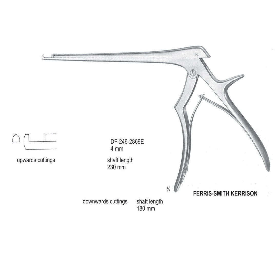 Ferris Smith Kerrison Laminectomy Punches 4mm , Shaft Length 230mm , Upward (DF-246-2869E) by Dr. Frigz