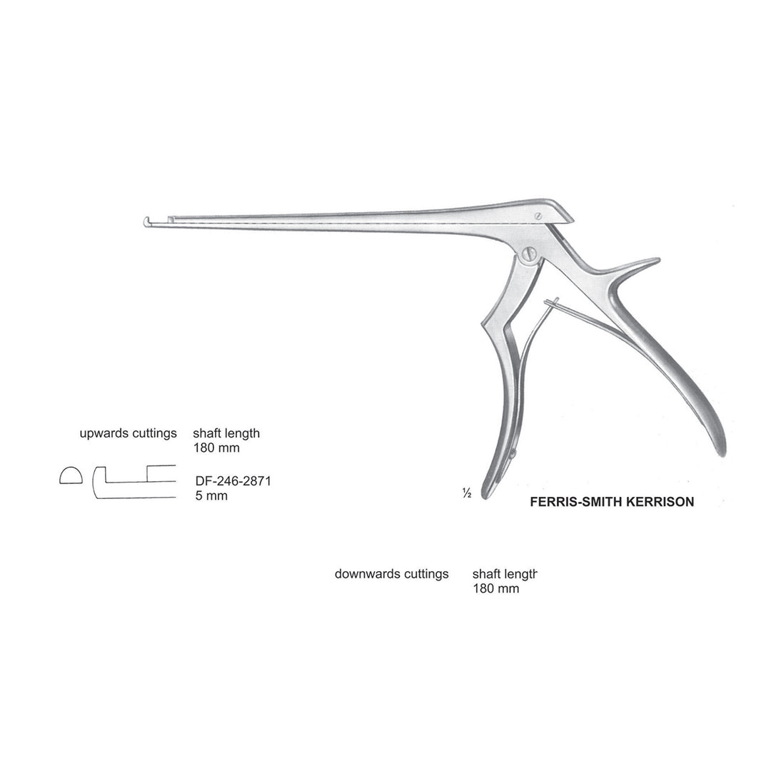 Ferris Smith Kerrison Laminectomy Punches 5mm , Shaft Length 180mm , Upward (DF-246-2871) by Dr. Frigz