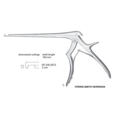 Ferris Smith Kerrison Laminectomy Punches 3mm , Shaft Length 180mm , Downward (DF-246-2873)